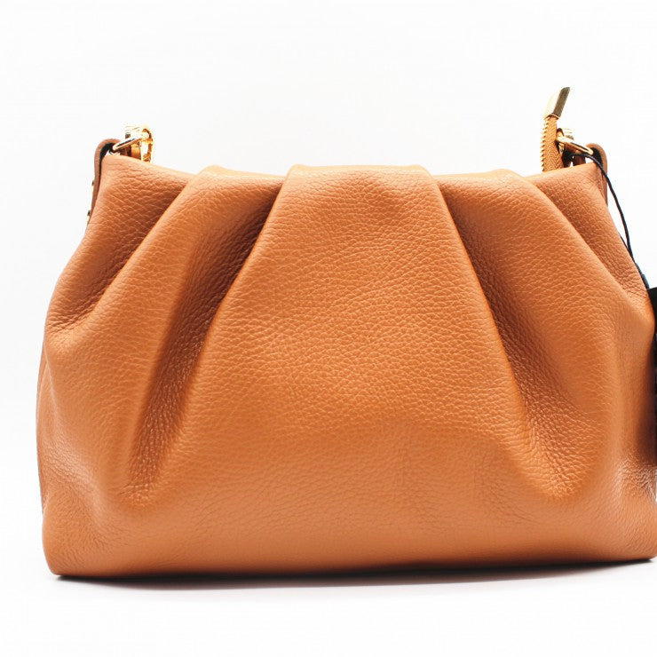 Smooth camel bag - 100% leather