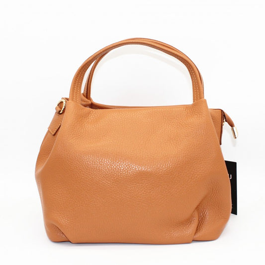 Smooth camel bag - 100% leather