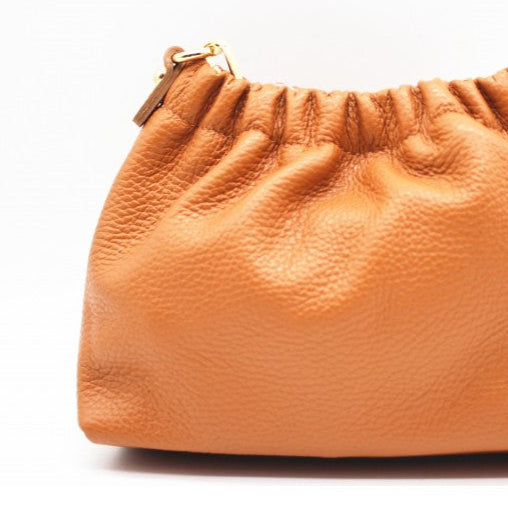 Smooth camel bag - 100% leather