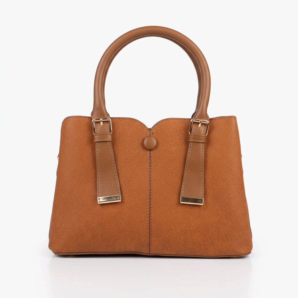 Bolso shopper con asa y diseño efecto cosido - Moments by You