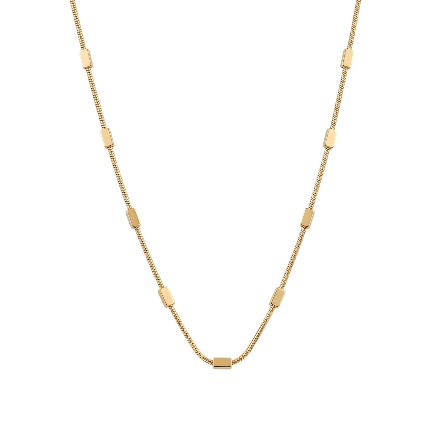 Collier acier argent zircone