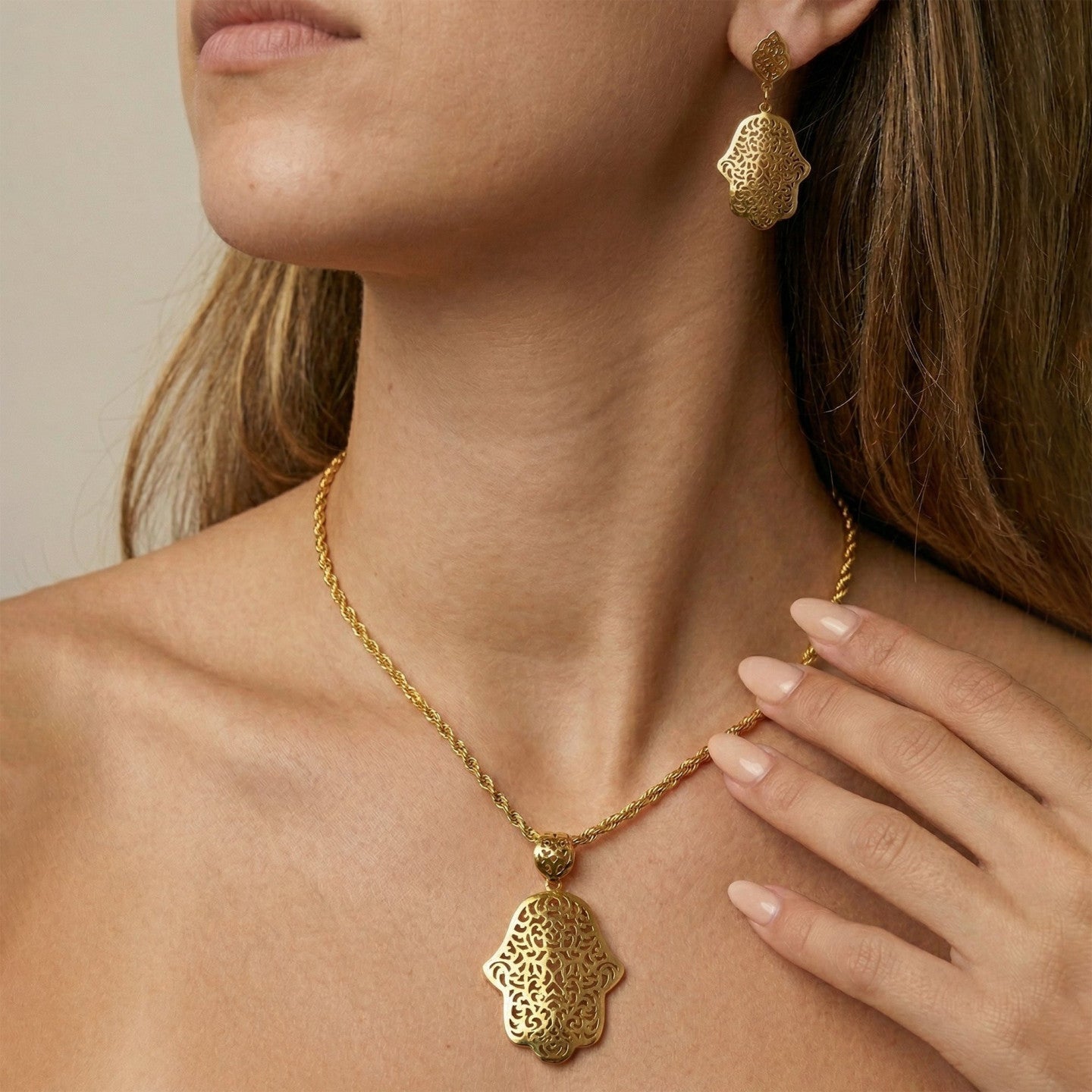 Collier acier argent zircone