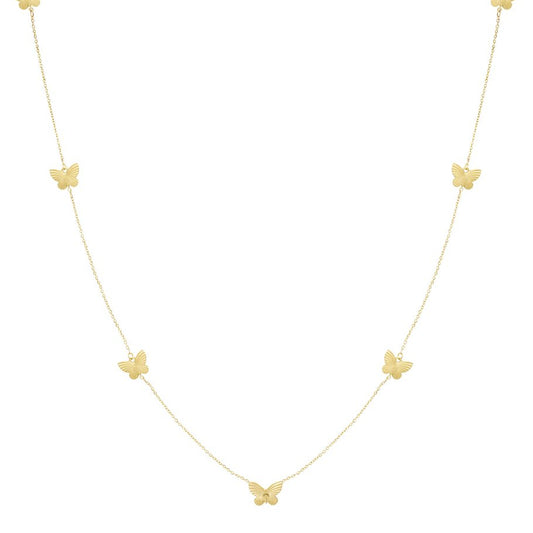 Collier acier argent zircone