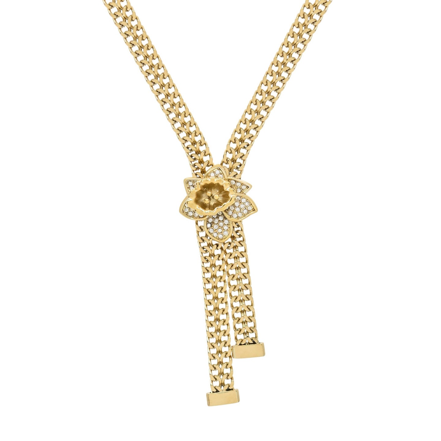 Steel hoops with gold balls