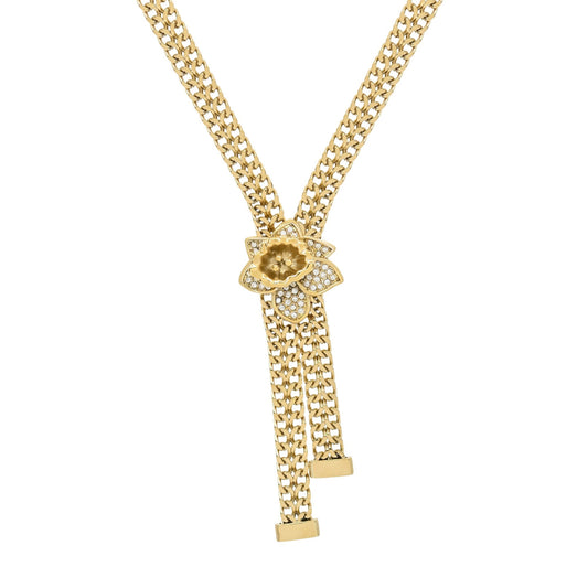 Steel hoops with gold balls