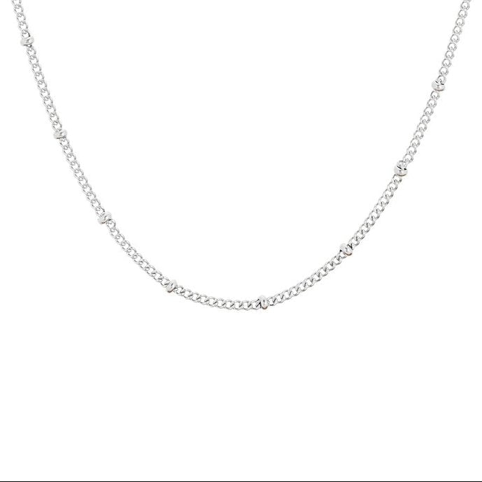 Collar de acero con bolitas pequeñas