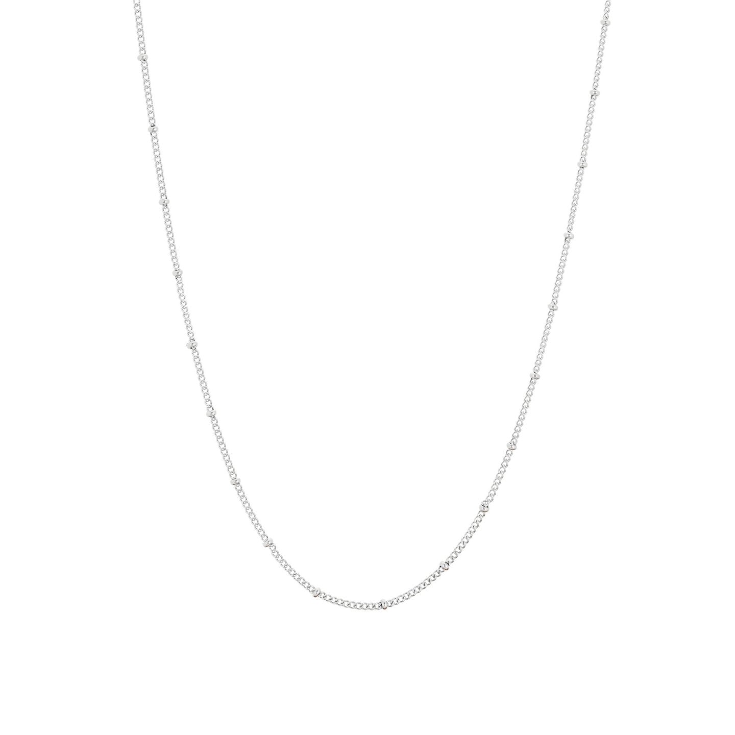 Collar de acero con bolitas pequeñas