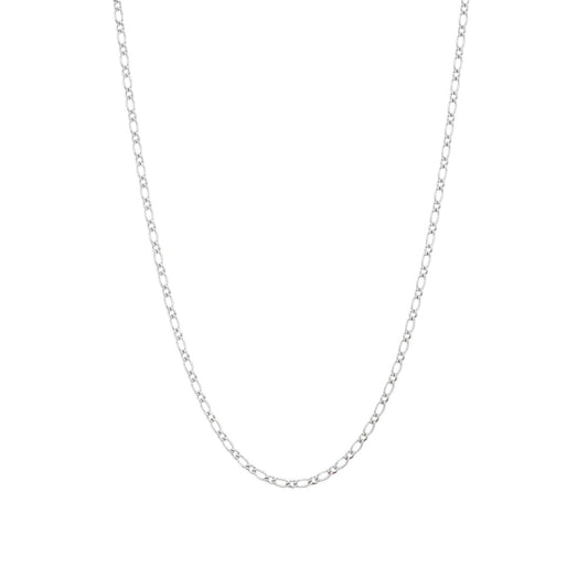 Cadena con eslabones pequeños en acabado plata