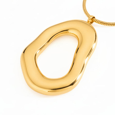 Chestnut square earrings