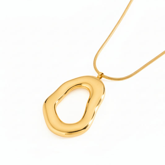 Chestnut square earrings