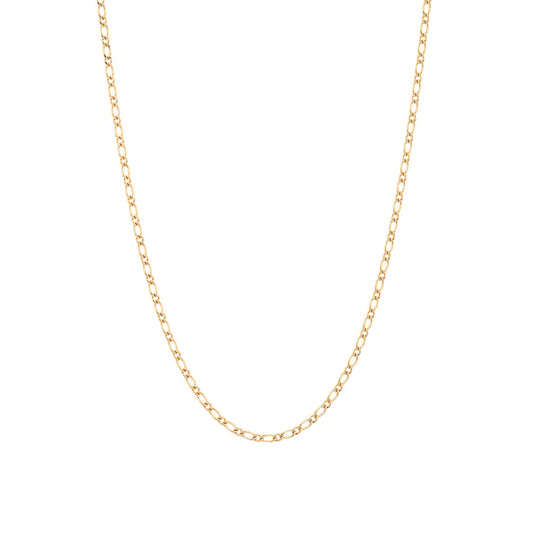 Cadena de acero inoxidable con eslabones pequeños en acabado oro- mbyou
