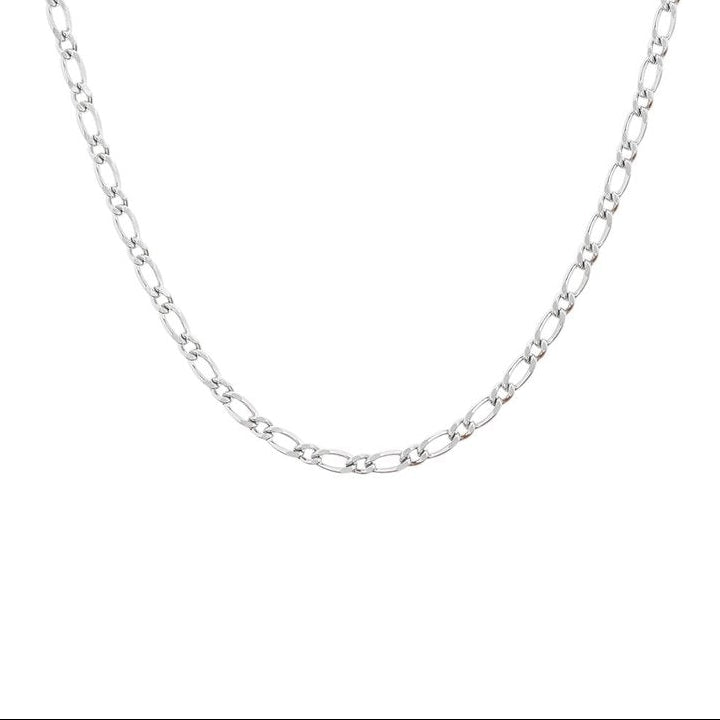 Cadena con eslabones pequeños en acabado plata