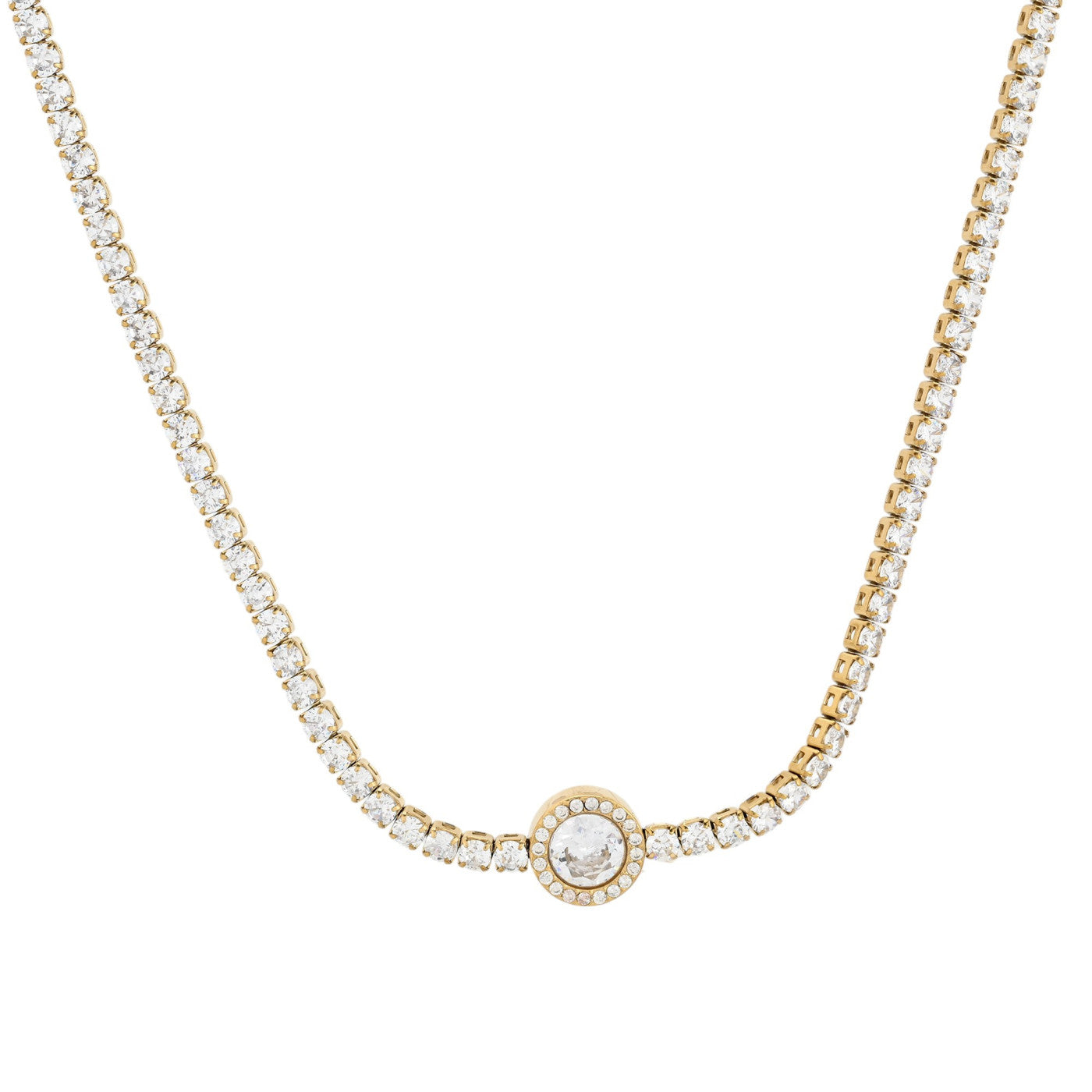 Double interlocking silver steel hoops