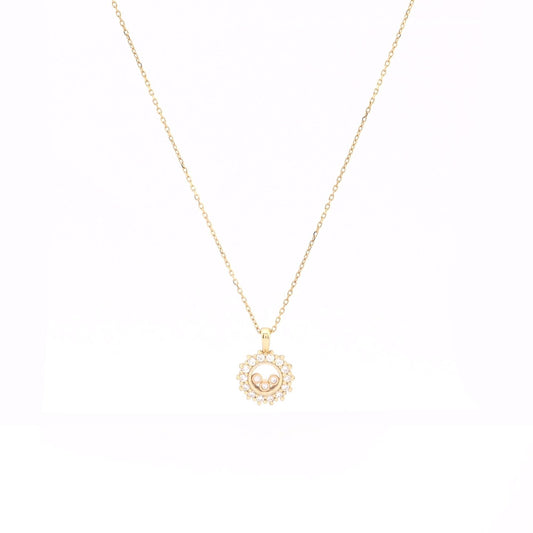 Chestnut square earrings