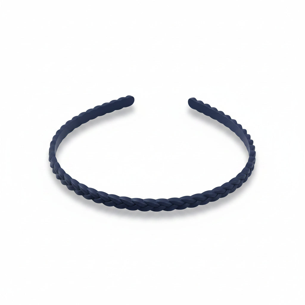 Diadema fina antideslizante con diseño trenzado y monocolor - Moments by You