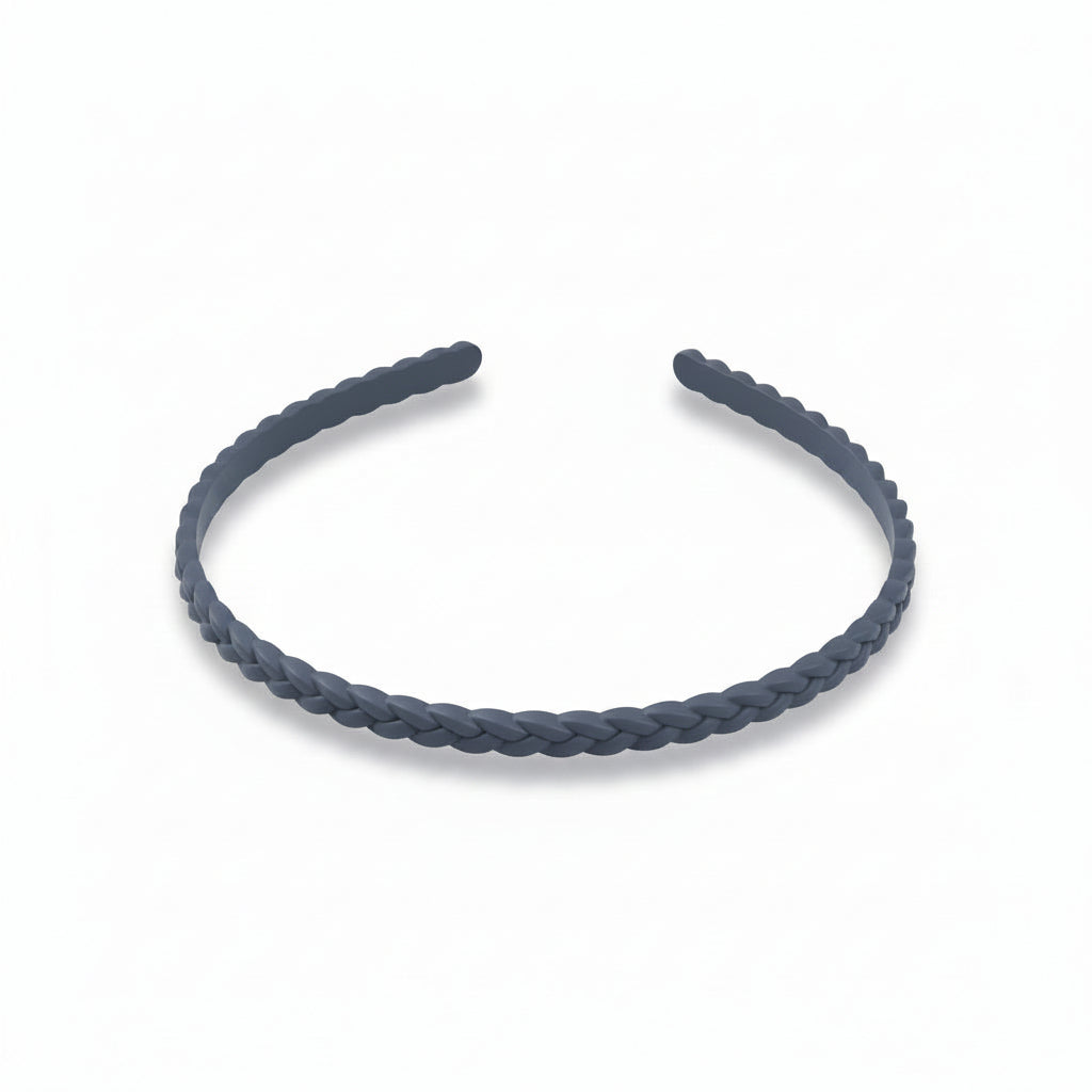 Diadema fina antideslizante con diseño trenzado y monocolor - Moments by You