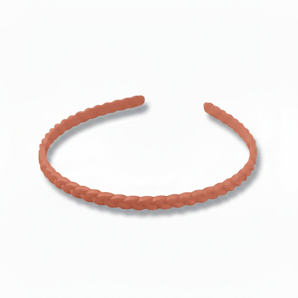 Diadema fina antideslizante con diseño trenzado y monocolor - Moments by You