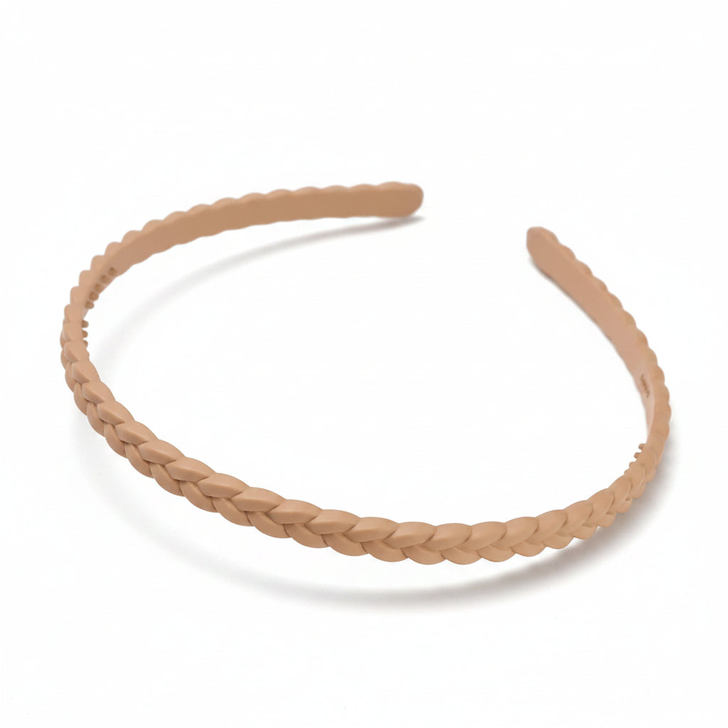 Diadema fina antideslizante con diseño trenzado y monocolor - Moments by You