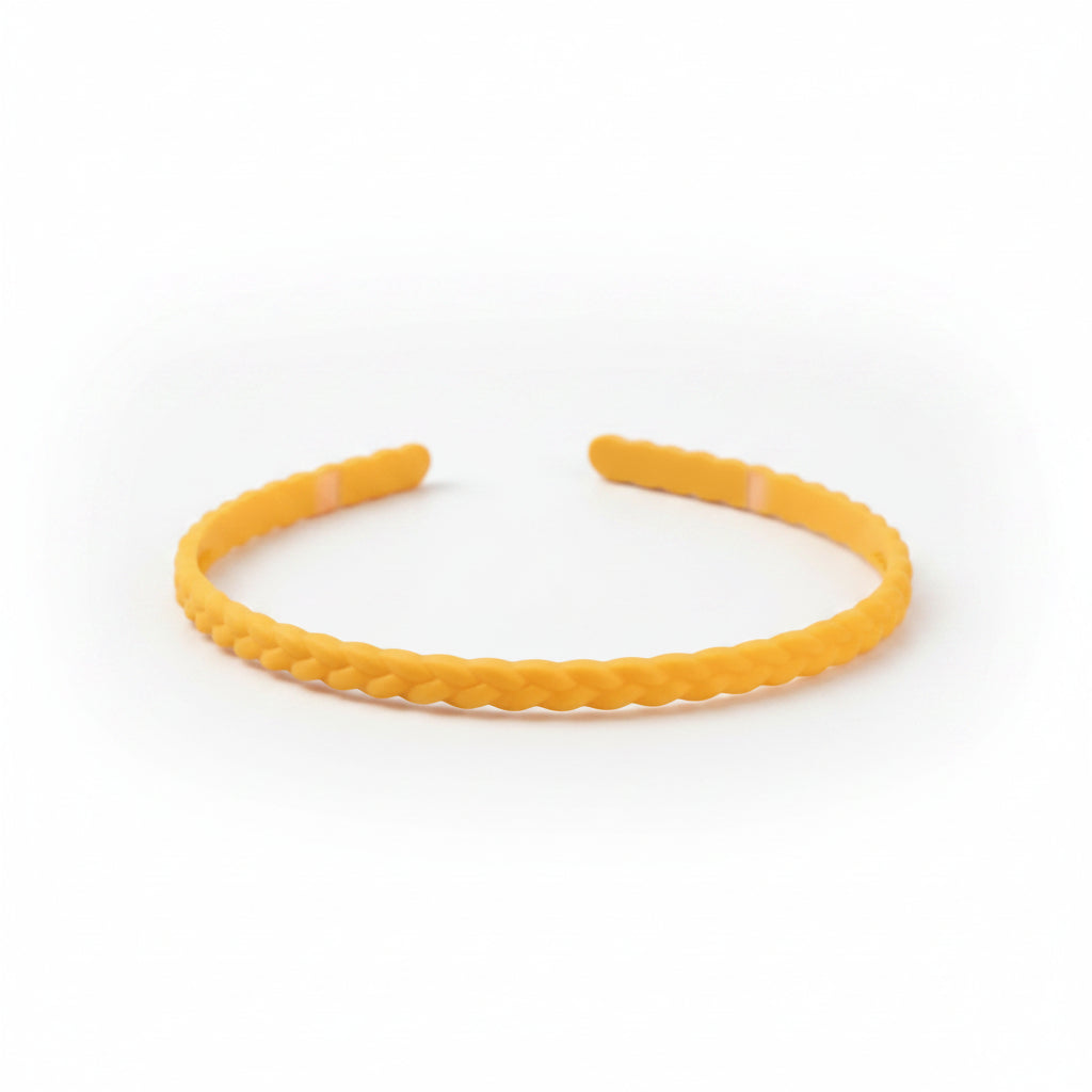 Diadema fina antideslizante con diseño trenzado y monocolor - Moments by You