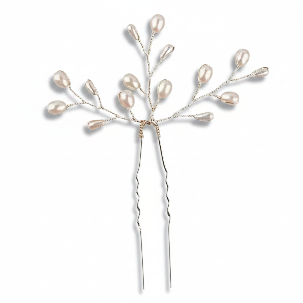 Horquillas de pelo en forma de ramificaciones con perlas - Moments by You