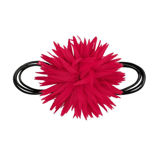 Collar choker de cordón y flor de tela grande en varios colores - Moments by You