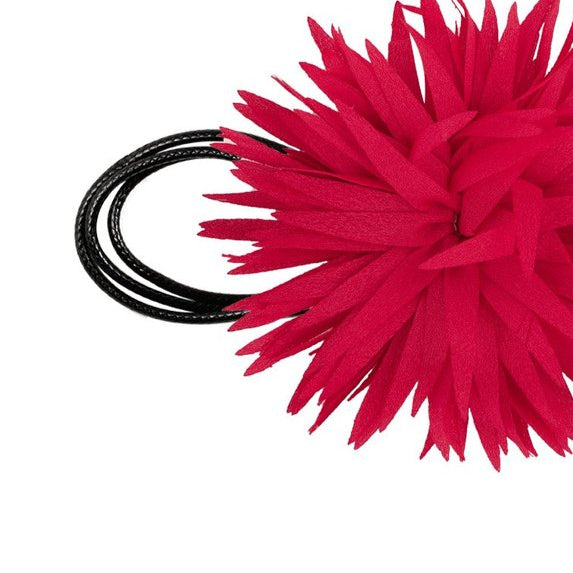 Collar choker de cordón y flor de tela grande en varios colores - Moments by You
