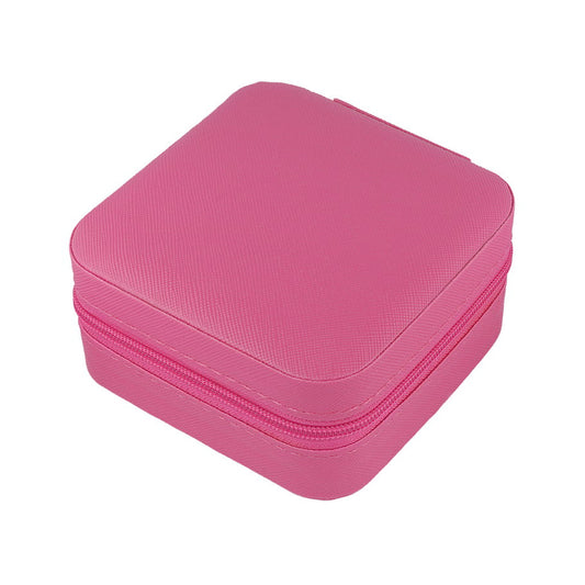 Moments by You Medium Square Pink Travel Jewelry Box 
