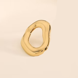 Boucles d'oreilles carrées châtaignes