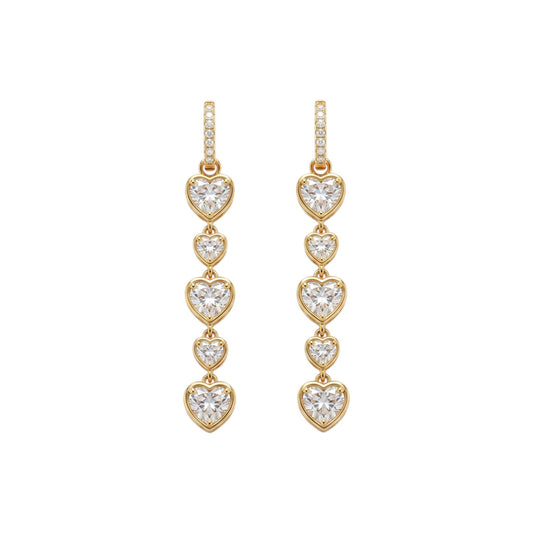 Steel hoops with gold balls