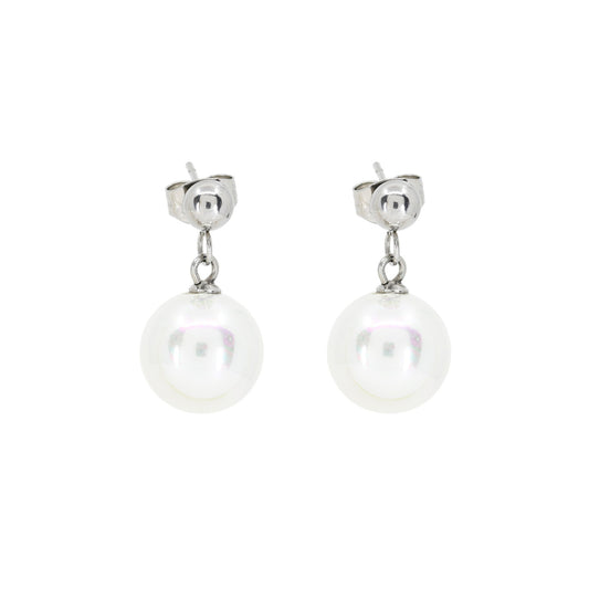Steel hoops with gold balls