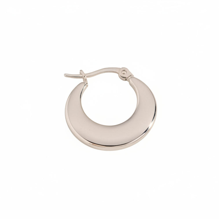 Pendientes de acero colgantes de aro en forma de medialuna - Moments by You