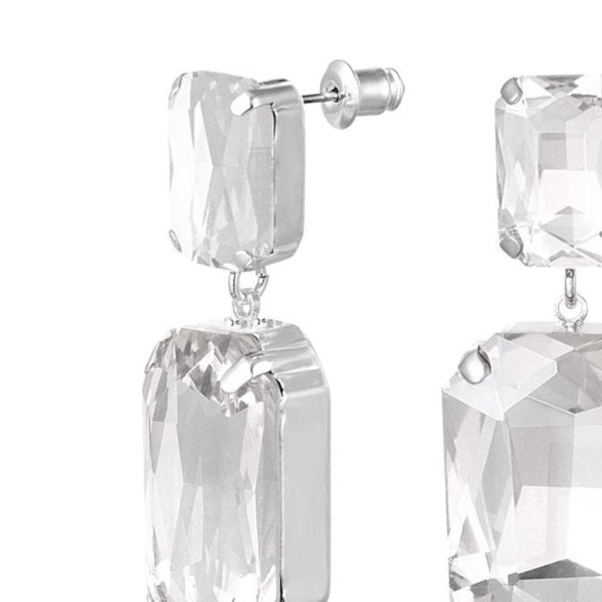 Chestnut square earrings