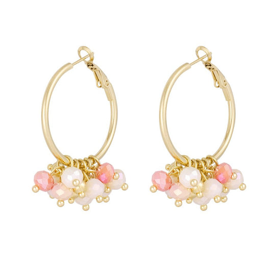 Chestnut square earrings