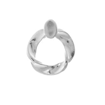 Pendientes circulares retorcidos plata S925 Vidda Jewlery