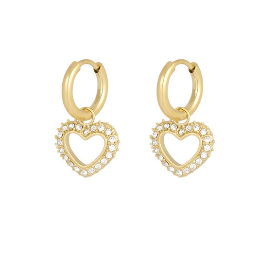 Chestnut square earrings