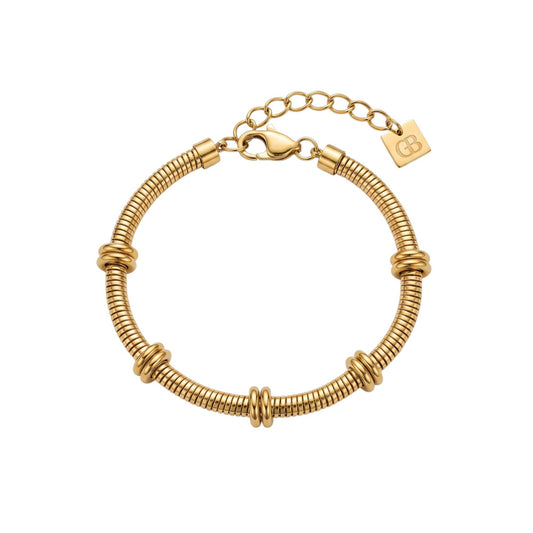 Silver full heart bracelet