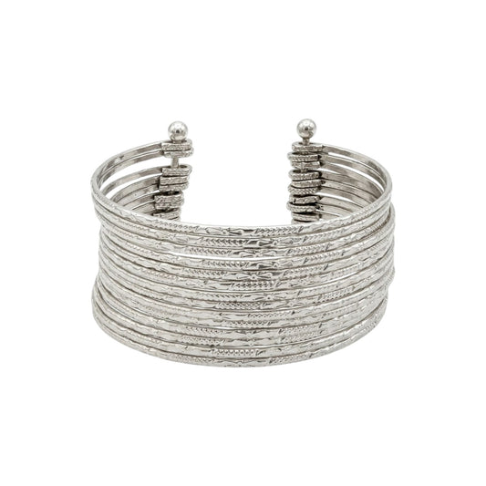 Silver full heart bracelet