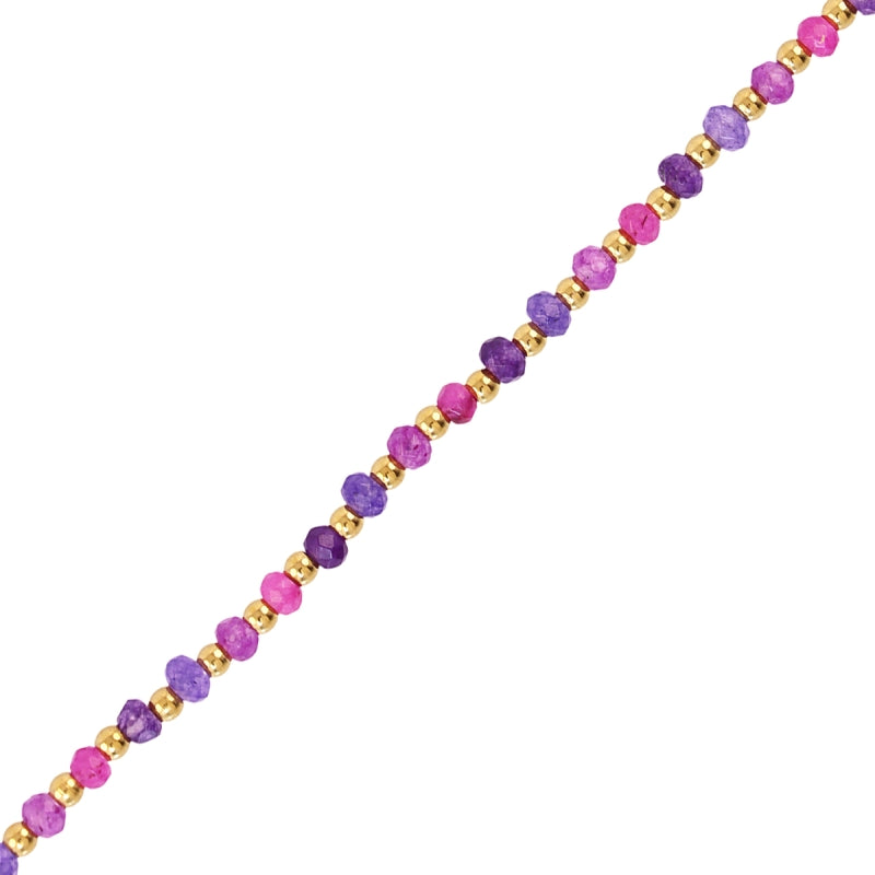 Pulseras de acero con piedras de cristal geométricas en colores combinados - Moments by You
