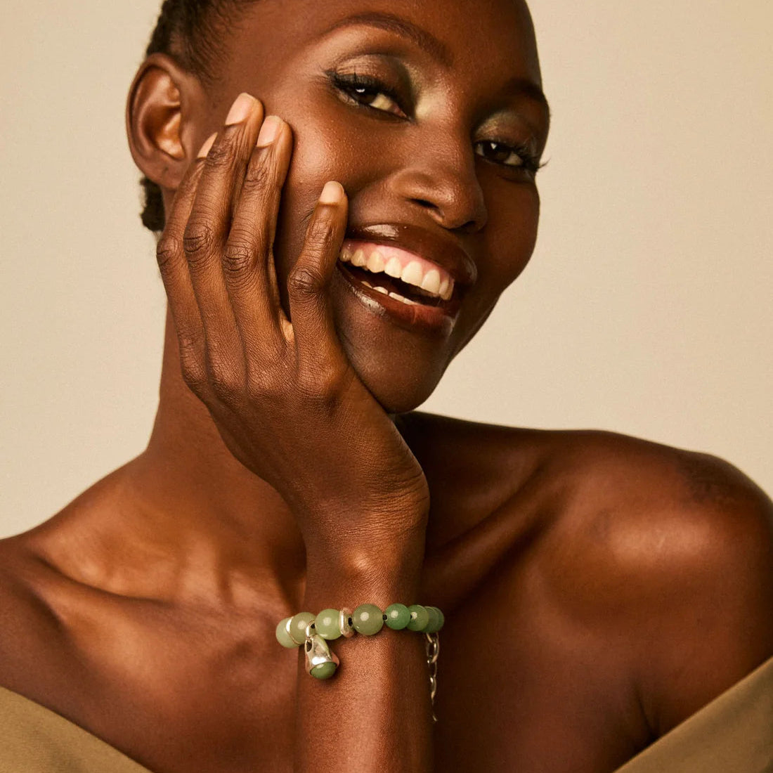 Pulsera baño de plata s925 con piedras naturales semipreciosas ojo de tigre - Vidda jewelry - mbyou