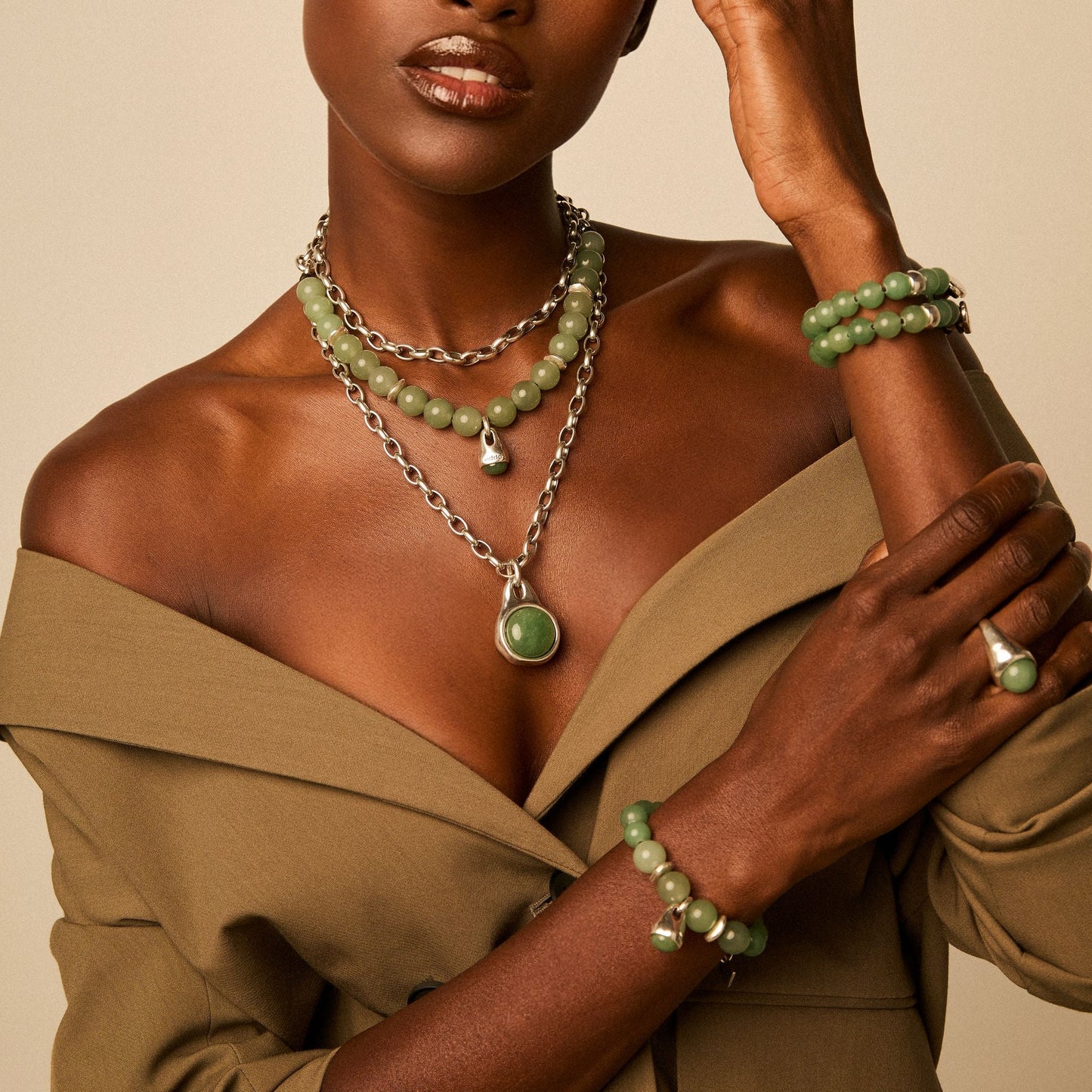 Pulsera baño de plata s925 con piedras naturales semipreciosas ojo de tigre - Vidda jewelry - mbyou