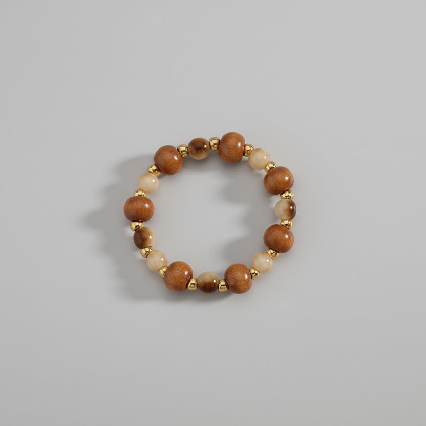 Pulsera acero inoxidable con cuentas esféricas de colores - Moments by You