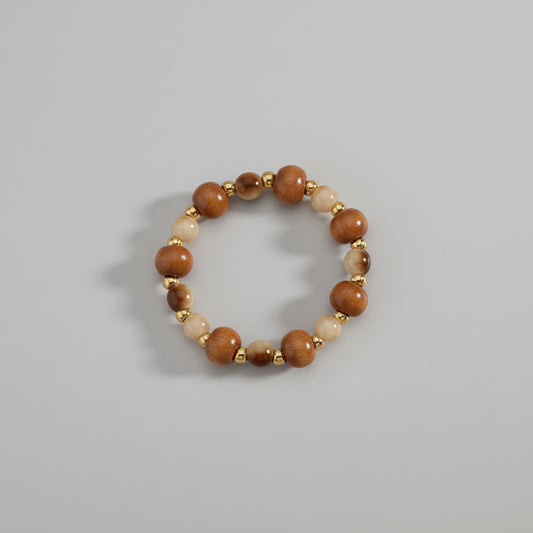 Pulsera acero inoxidable con cuentas esféricas de colores - Moments by You