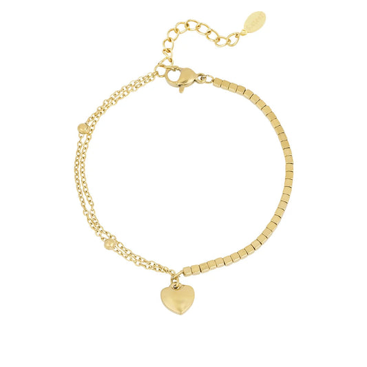 Golden riviera bracelet