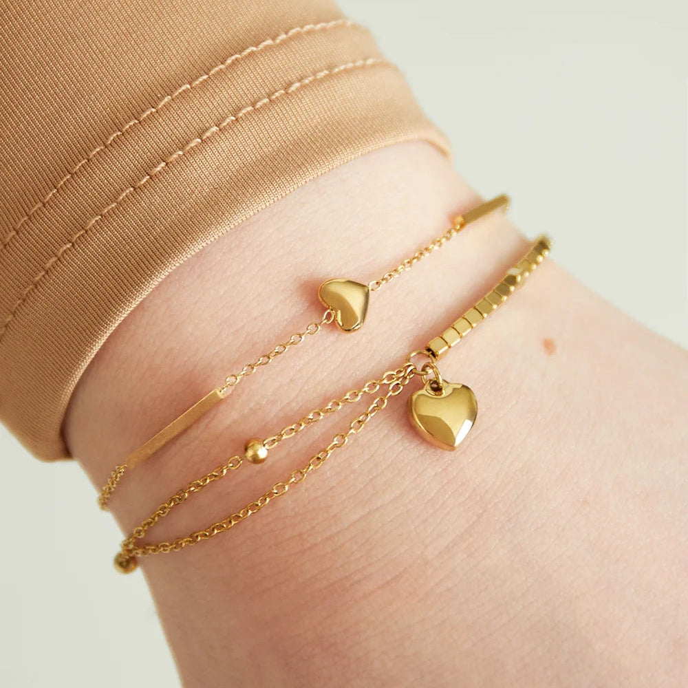 Bracelet riviera dorée