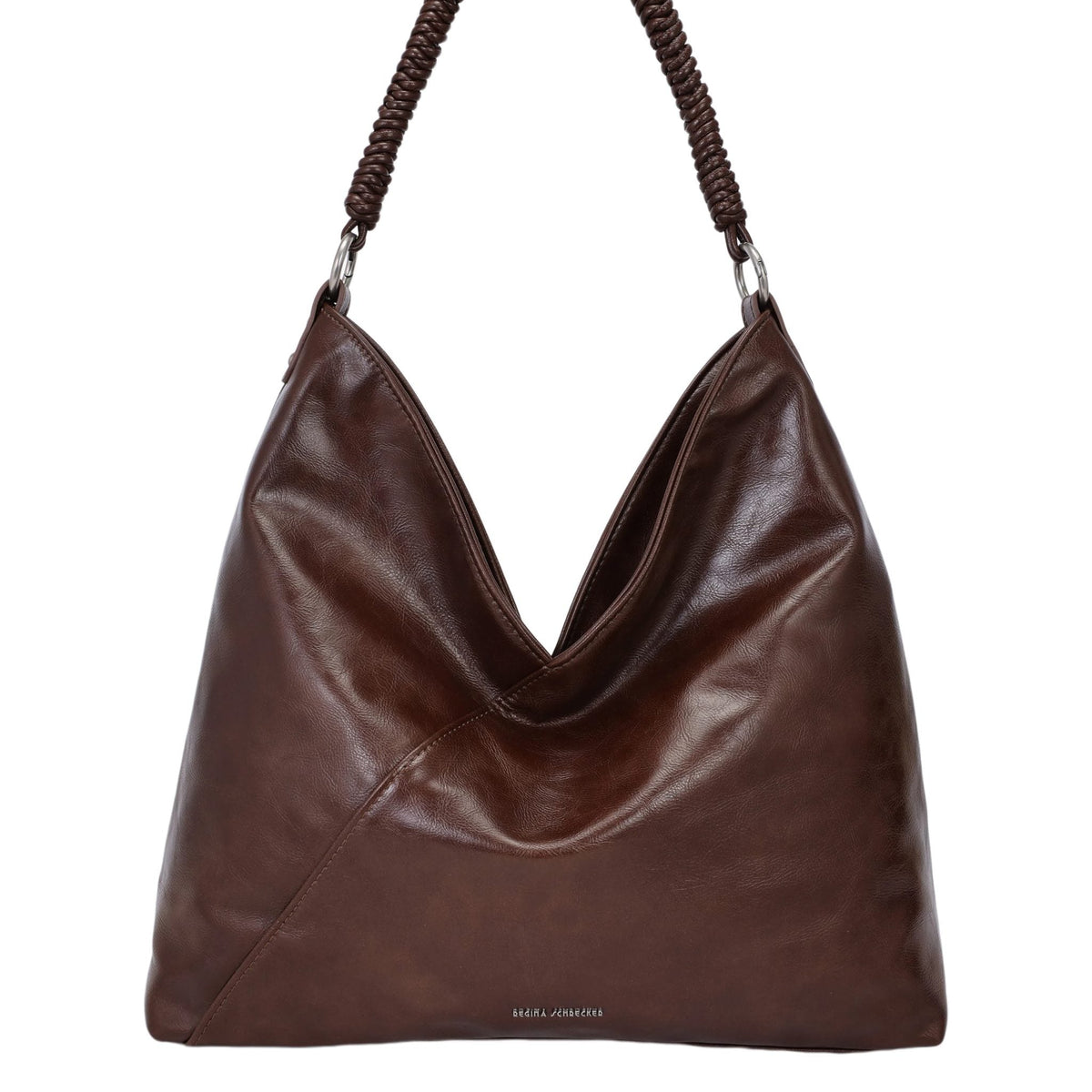 Plain orange velvet party handbag