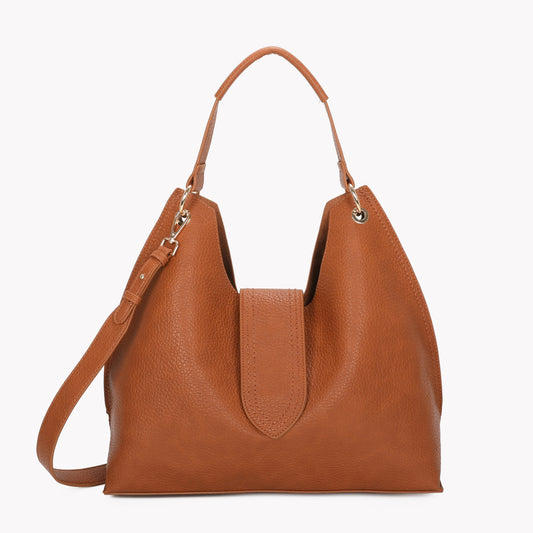 Plain orange velvet party handbag