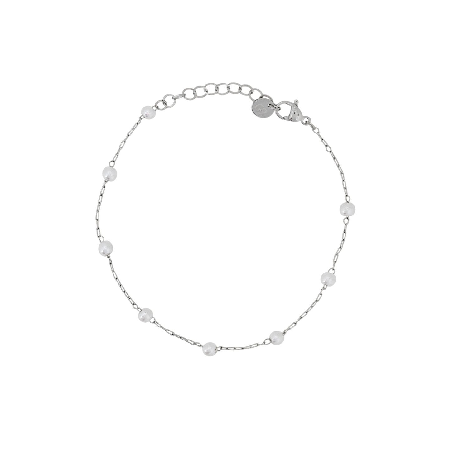 Collier acier argent zircone