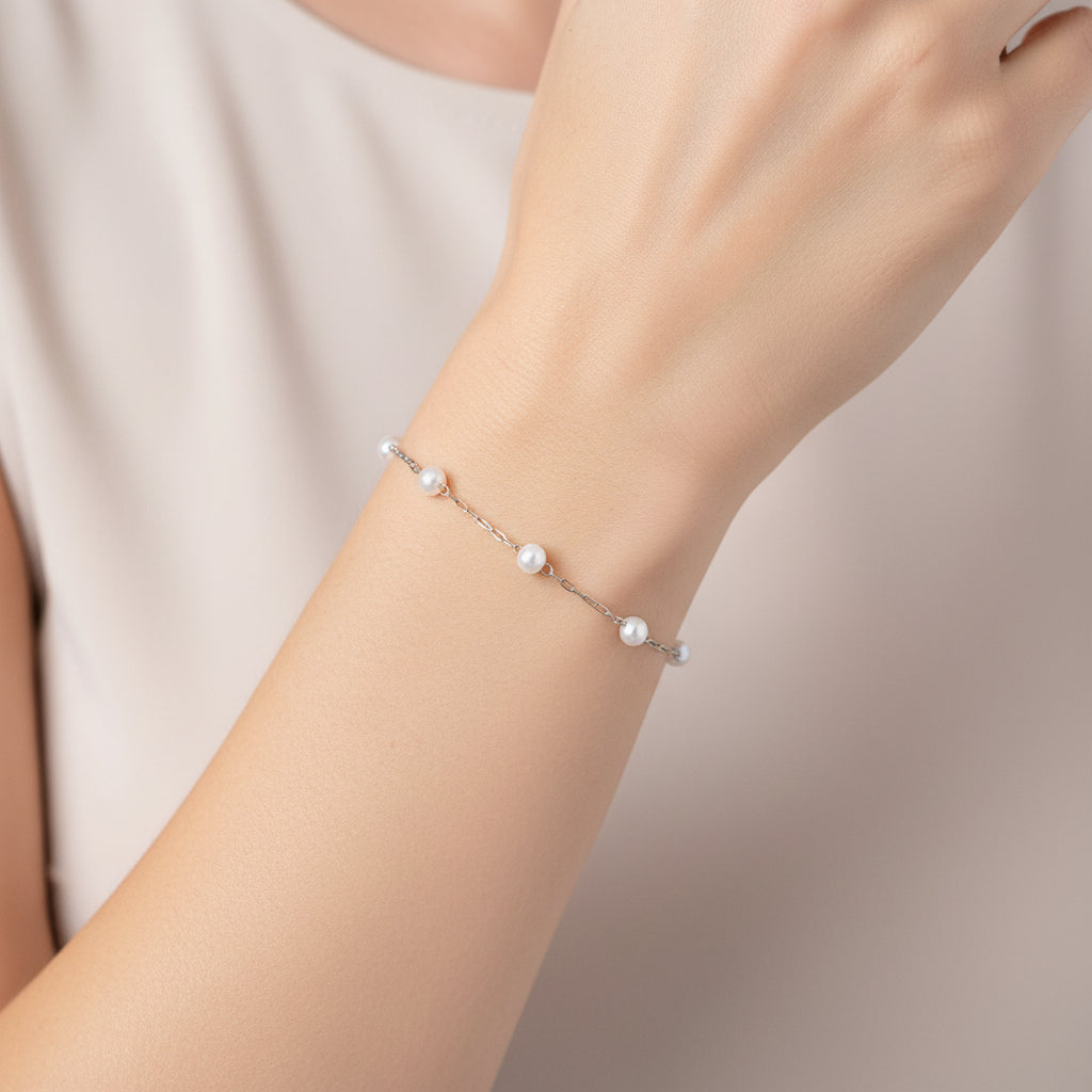 Collier acier argent zircone